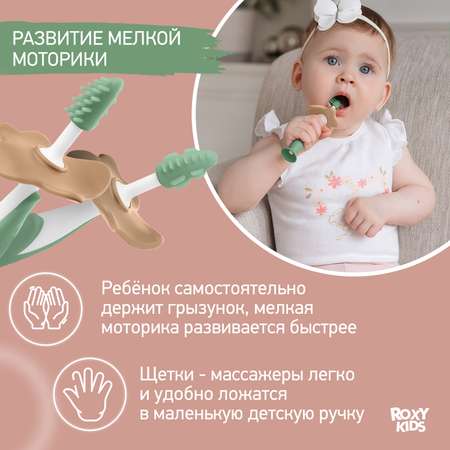 Зубная щетка тренажер ROXY-KIDS 2 шт.