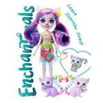 Кукла мини Enchantimals Лемур Лоринда с питомцами высота 15 см