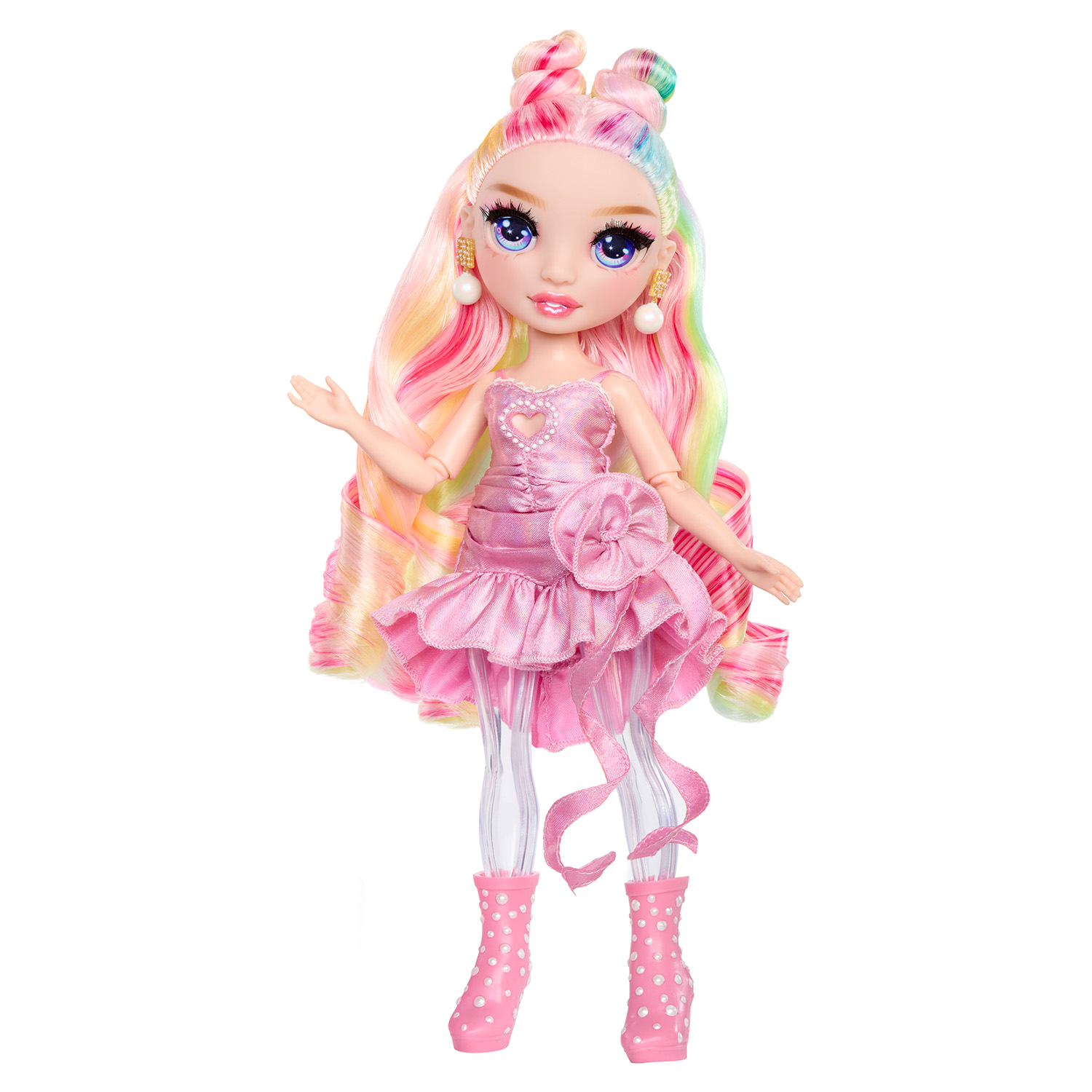 Кукла модельная Rainbow High Шиммерс Белла розовая с акс. 68385 - фото 5