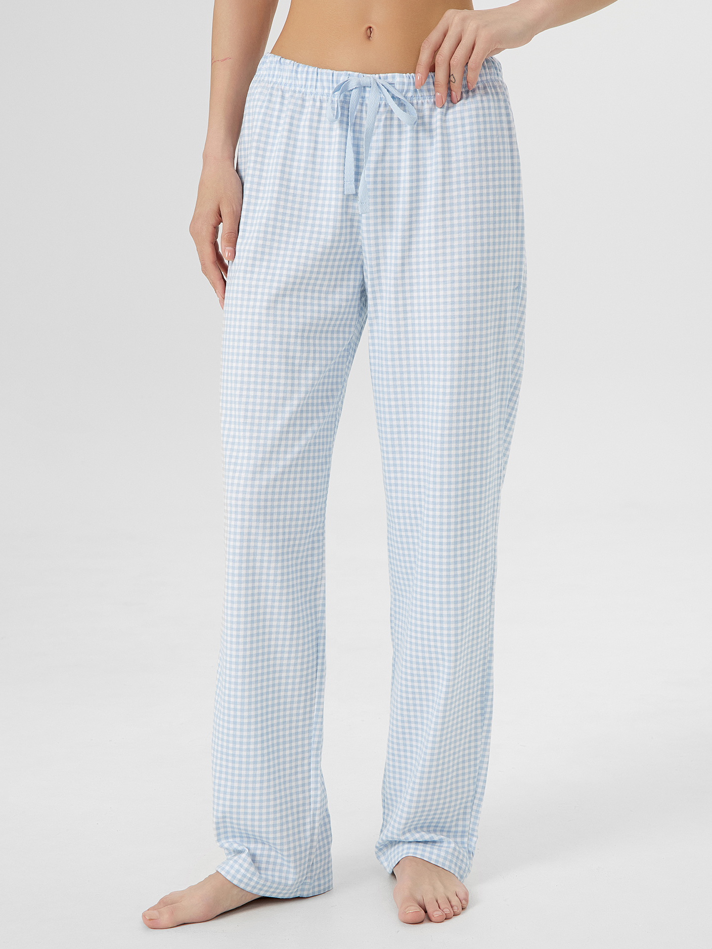 Брюки Mark Formelle (Марк Формэль) 532495/голубая клетка - фото 1