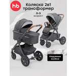 Коляска 2в1 Happy Baby MOMMER PRO серый