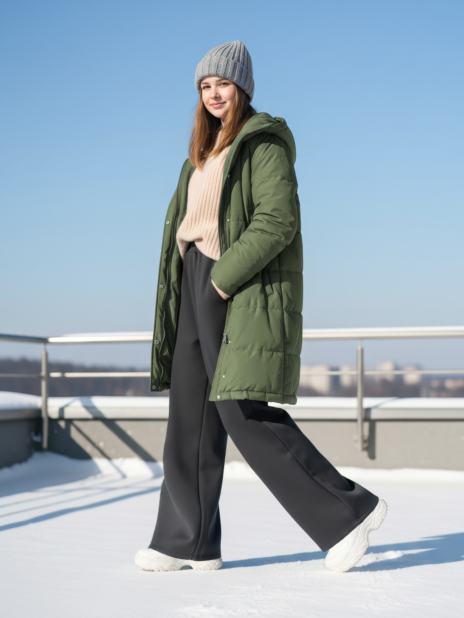 Брюки-палаццо СИНЯЯ МОДА WF1011-H39 - фото 4