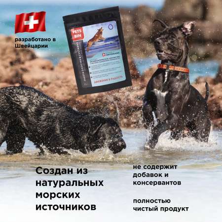 Лакомство для собак PETS BIN Bones and Joints для суставов и связок с коллагеном 2 типа 70 г