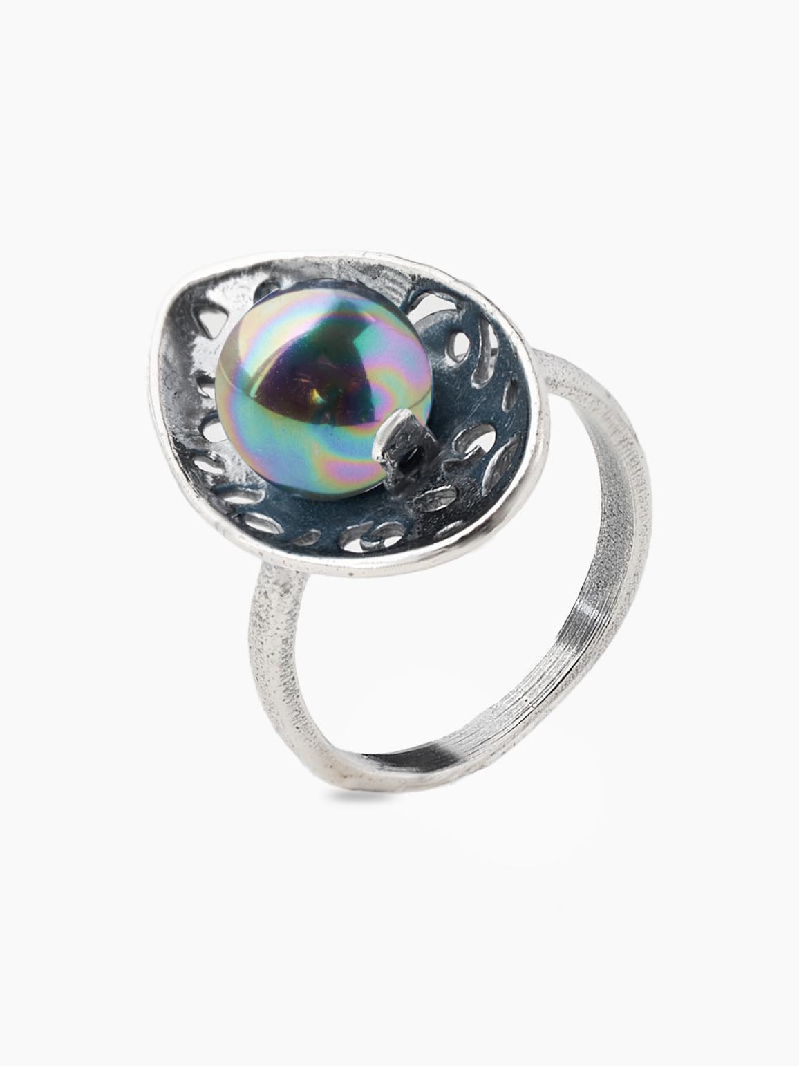 Кольцо Shine and Beauty 80966-110-к-майоркачерн - фото 1