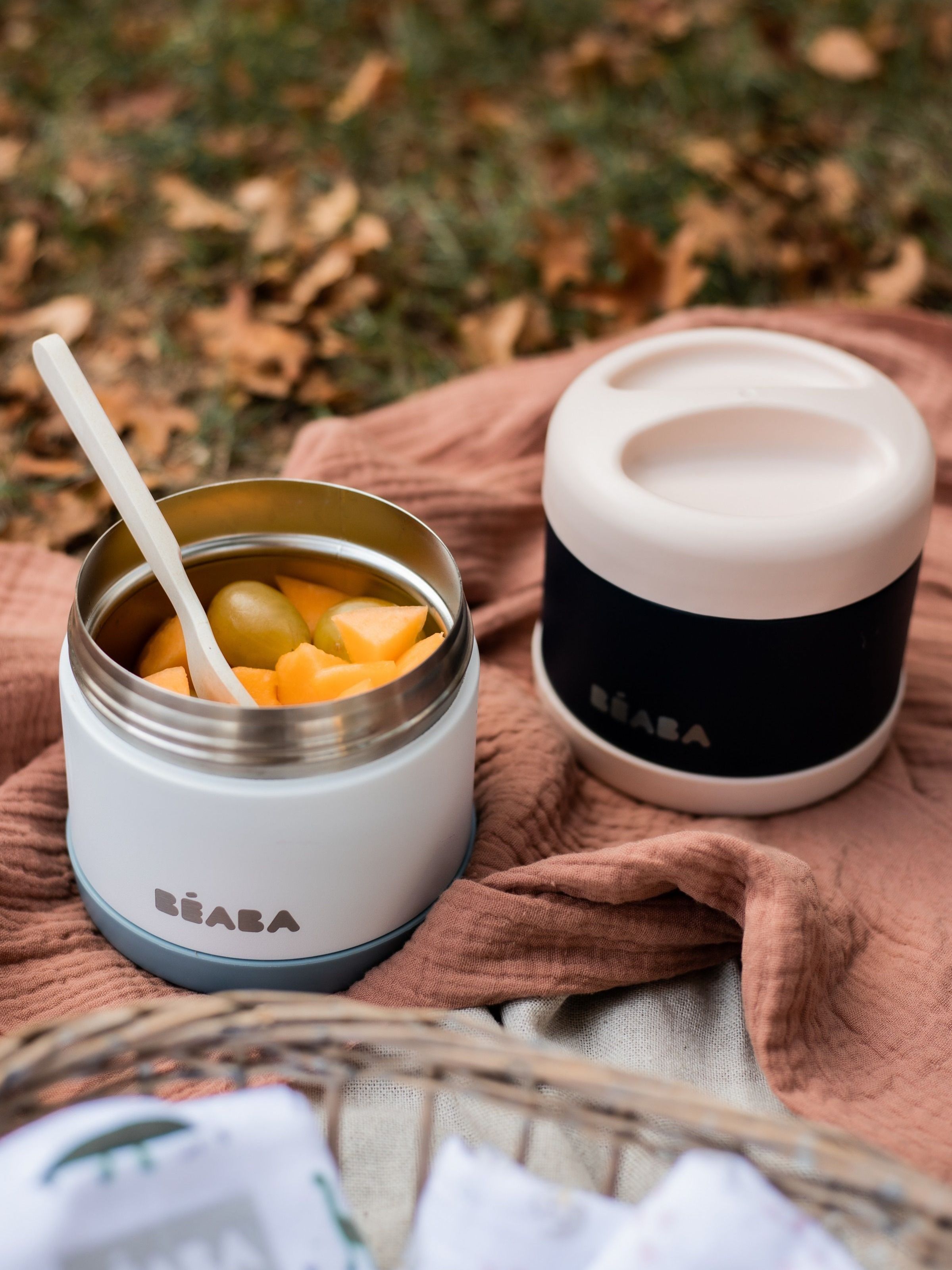 Термоконтейнер для еды детского питания BEABA 500 мл черно-розовый - фото 5