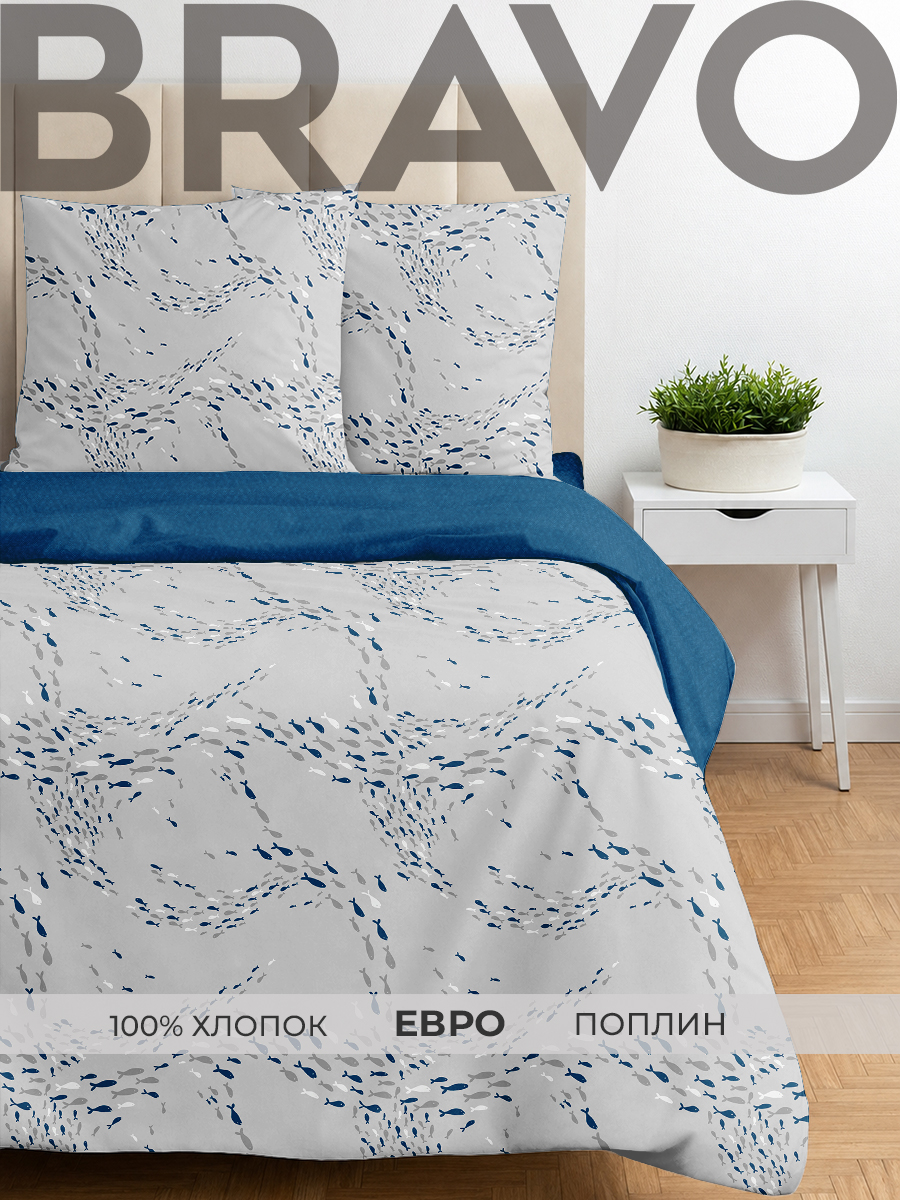 Комплект постельного белья BRAVO Вики евро 4 предм. - фото 1