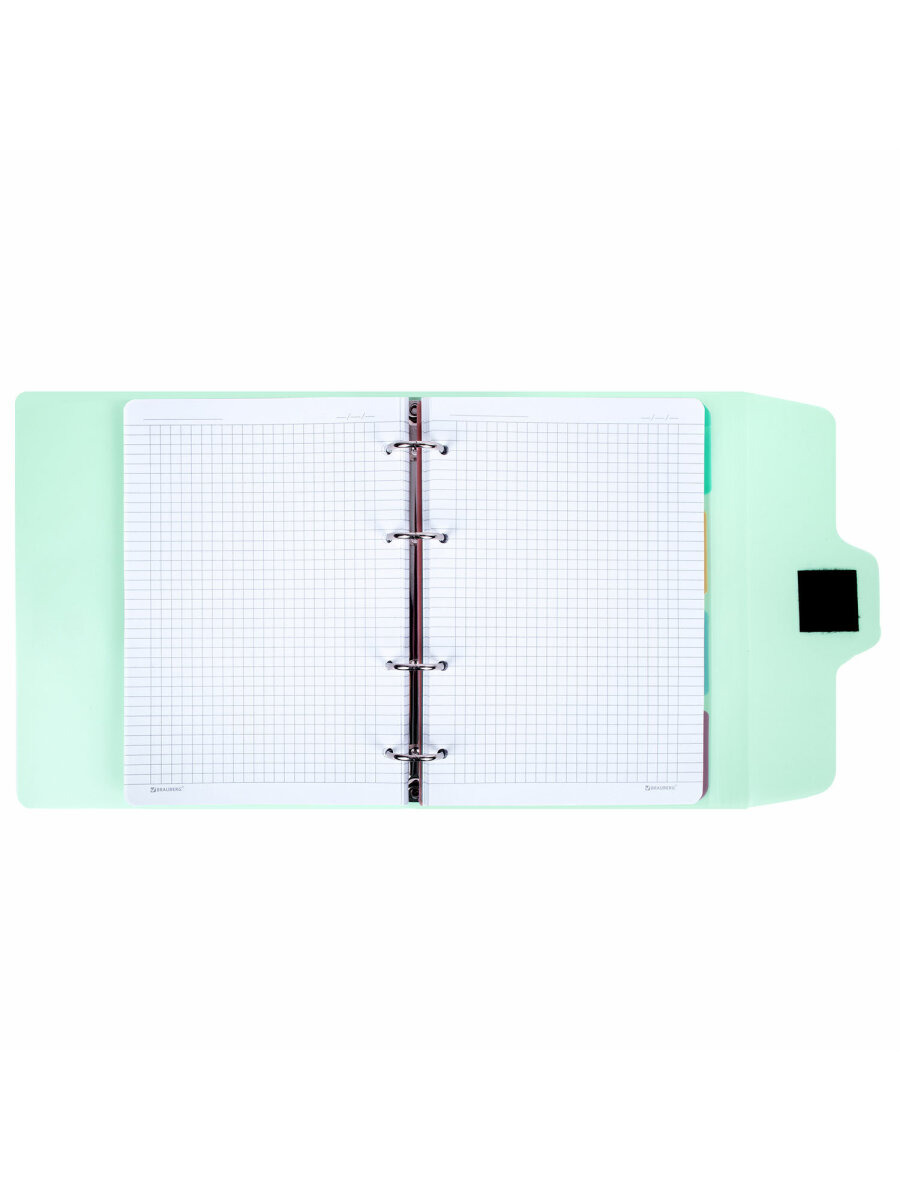 Тетрадь со сменным блоком Brauberg клетка 120 лист. - фото 8