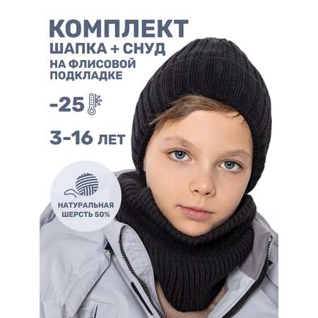 Комплект шапка и снуд NIKASTYLE