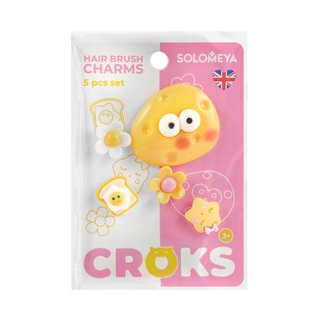 Solomeya Набор украшений для расчески, Летнее настроение, 5 шт./Set of charms for hair brush, Summer mood, 5 pcs.