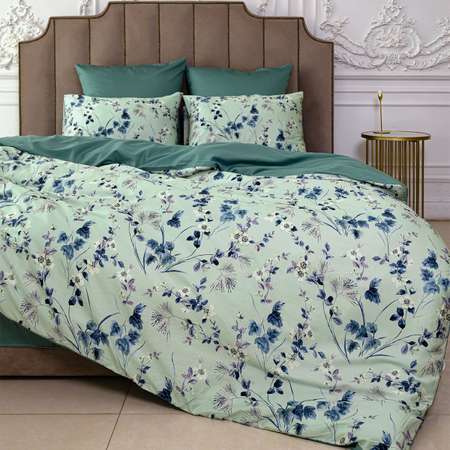 Комплект постельного белья SORRENTO DELUXE Мэнола 2-спальный макси 4 наволочки рис.6019-1+5954-1