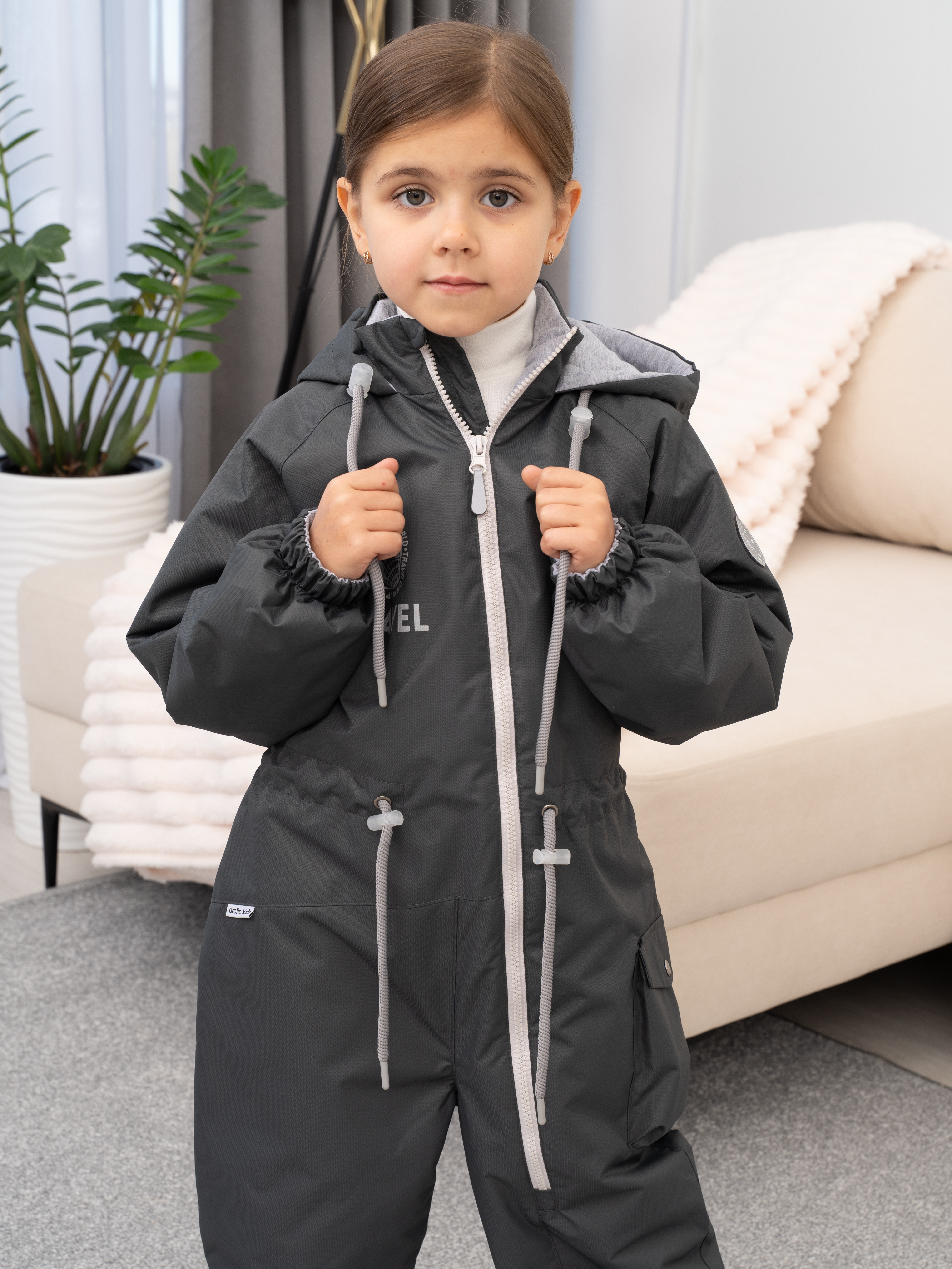 Комбинезон Arctic kids 30-029 серый - фото 23