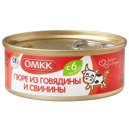 Пюре ОМКК Говядина и свинина с 6 мес 100 г