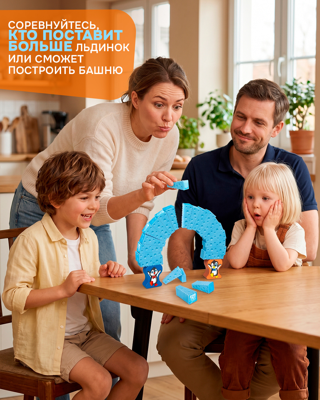 Настольная игра 1TOY Дженга Падающая башня балансир - фото 5