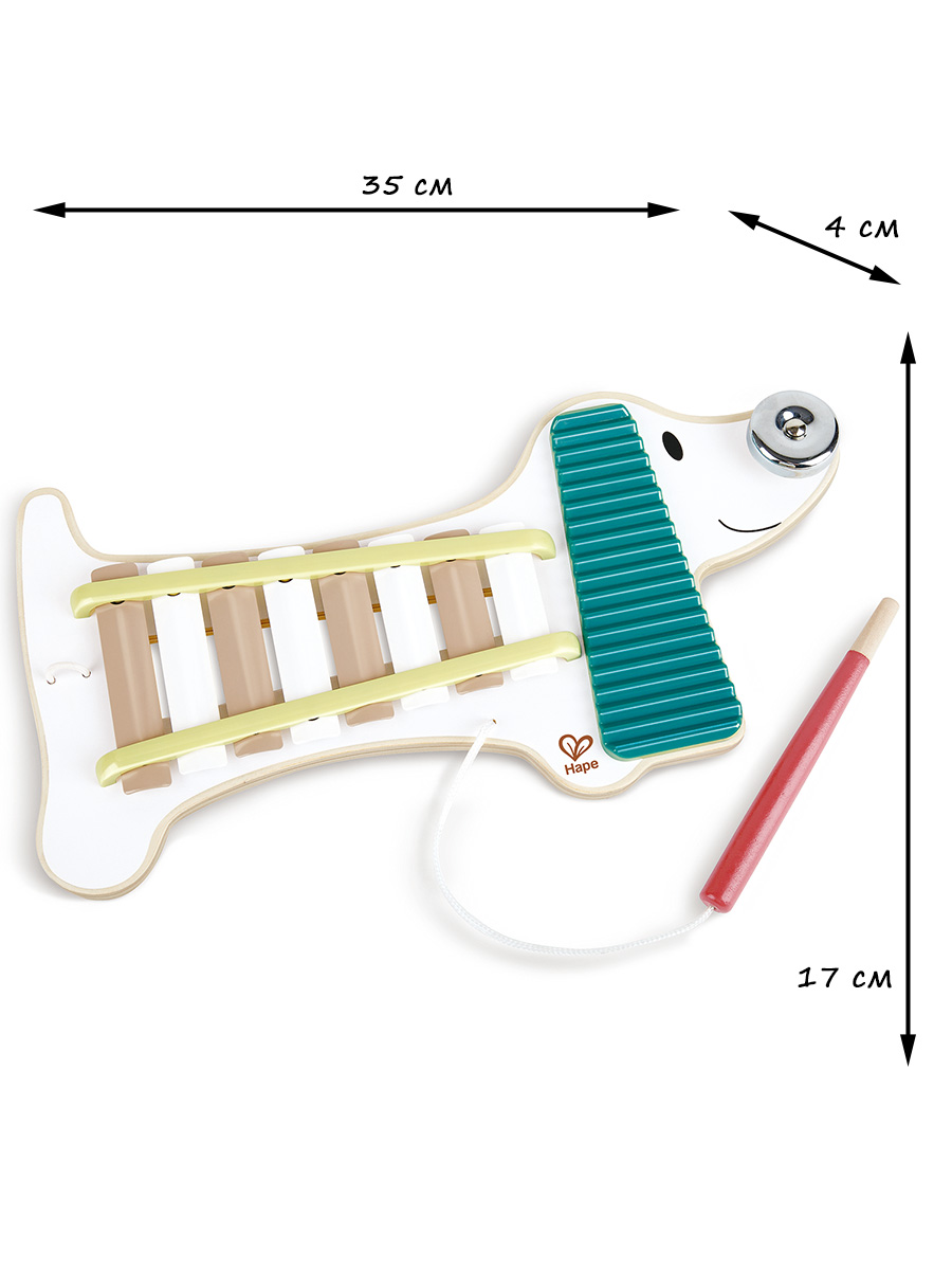 Игрушка музыкальная Hape Собачка ксилофон - фото 8