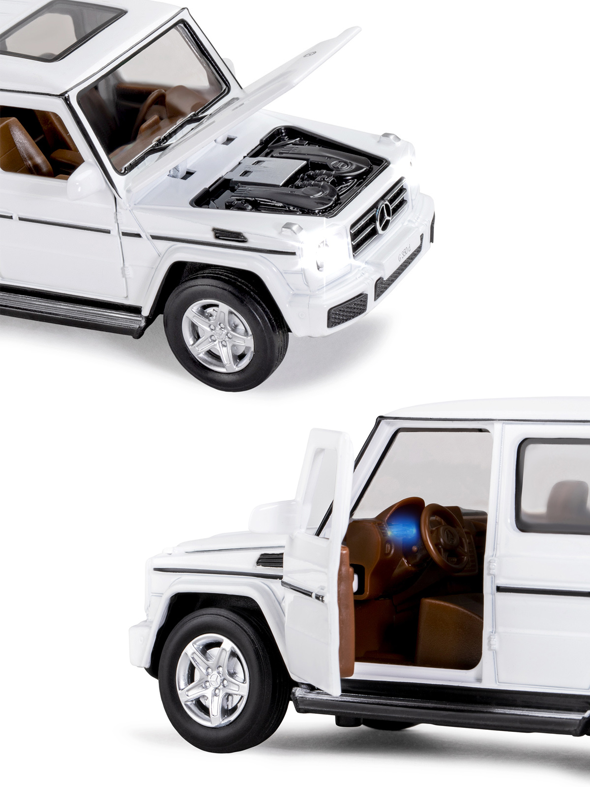 Внедорожник АВТОпанорама Mercedes Benz G350d 1:32 JB1200189 - фото 9