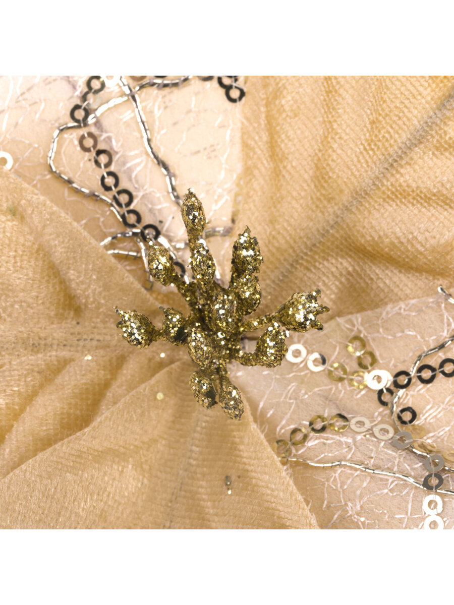 Елочные игрушки Золотая сказка Цветок набор 3 штуки - фото 11