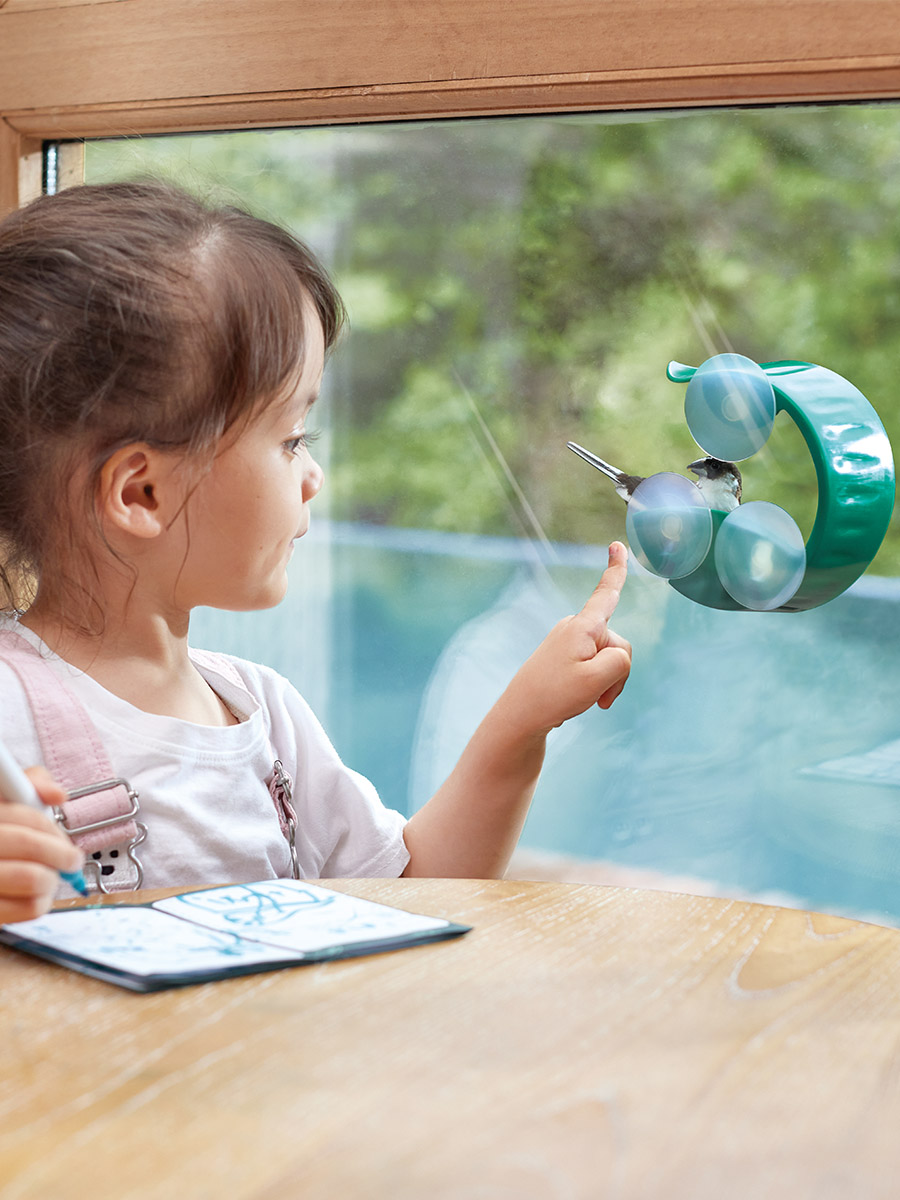 Кормушка подвесная Hape присосках на окно деревянная E5585_HP - фото 2