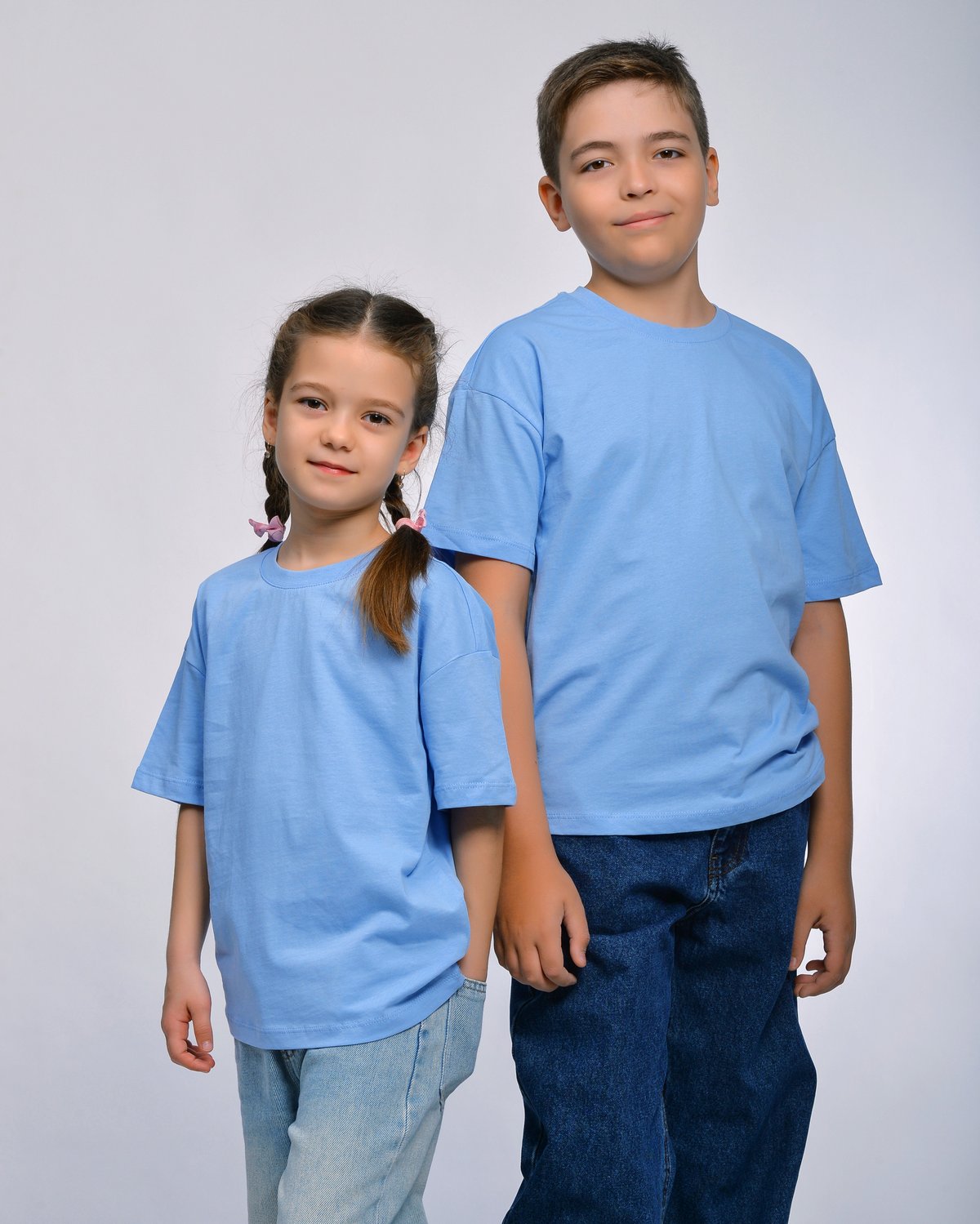 Футболка STELLA MODA 11601._голубой - фото 4