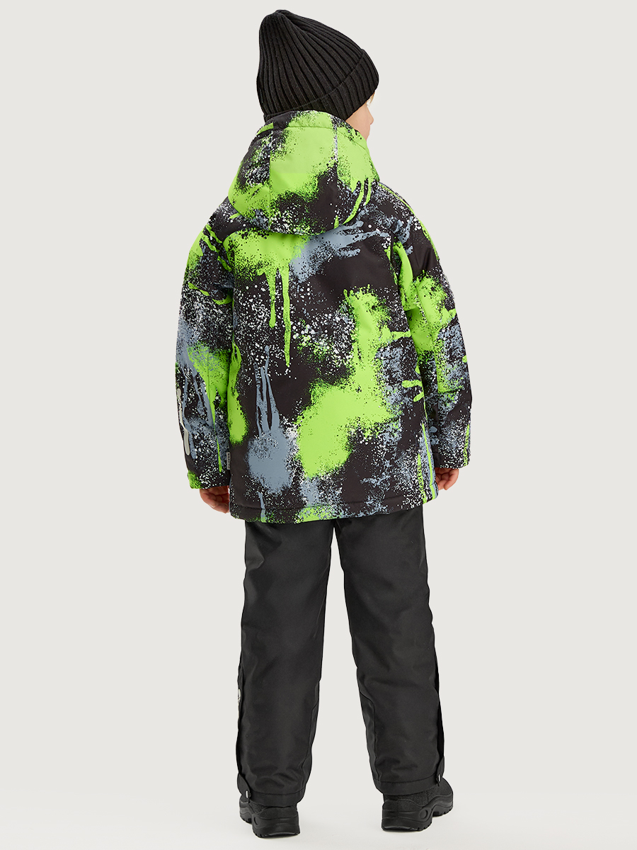 Костюм NIKASTYLE 7з1725 салат/черный - фото 3