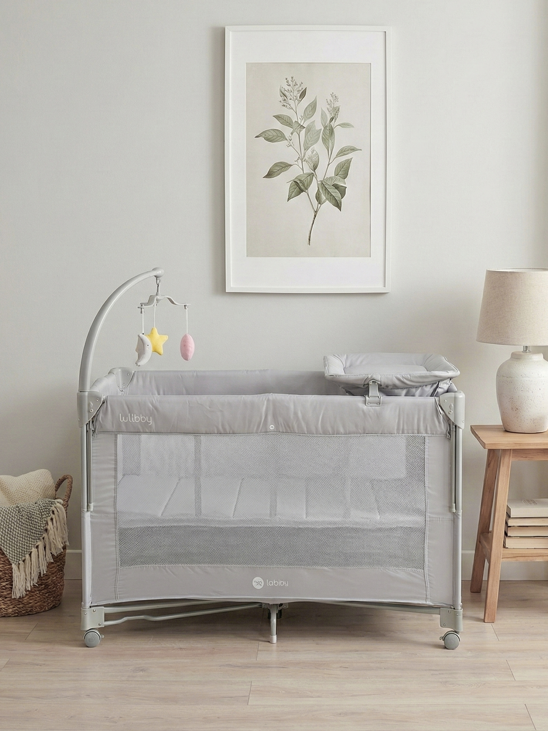 Манеж кровать Tomix Lullaby Lux BM-02/Grey - фото 20