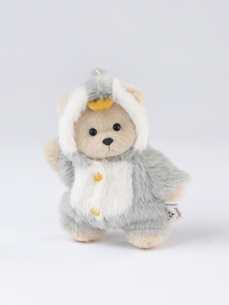 Мягкая игрушка TeddyTales Медведь костюм Пингвин брелок - фото 3