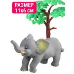Игровой набор Mioshi Слоненок 10х6 см с деревом
