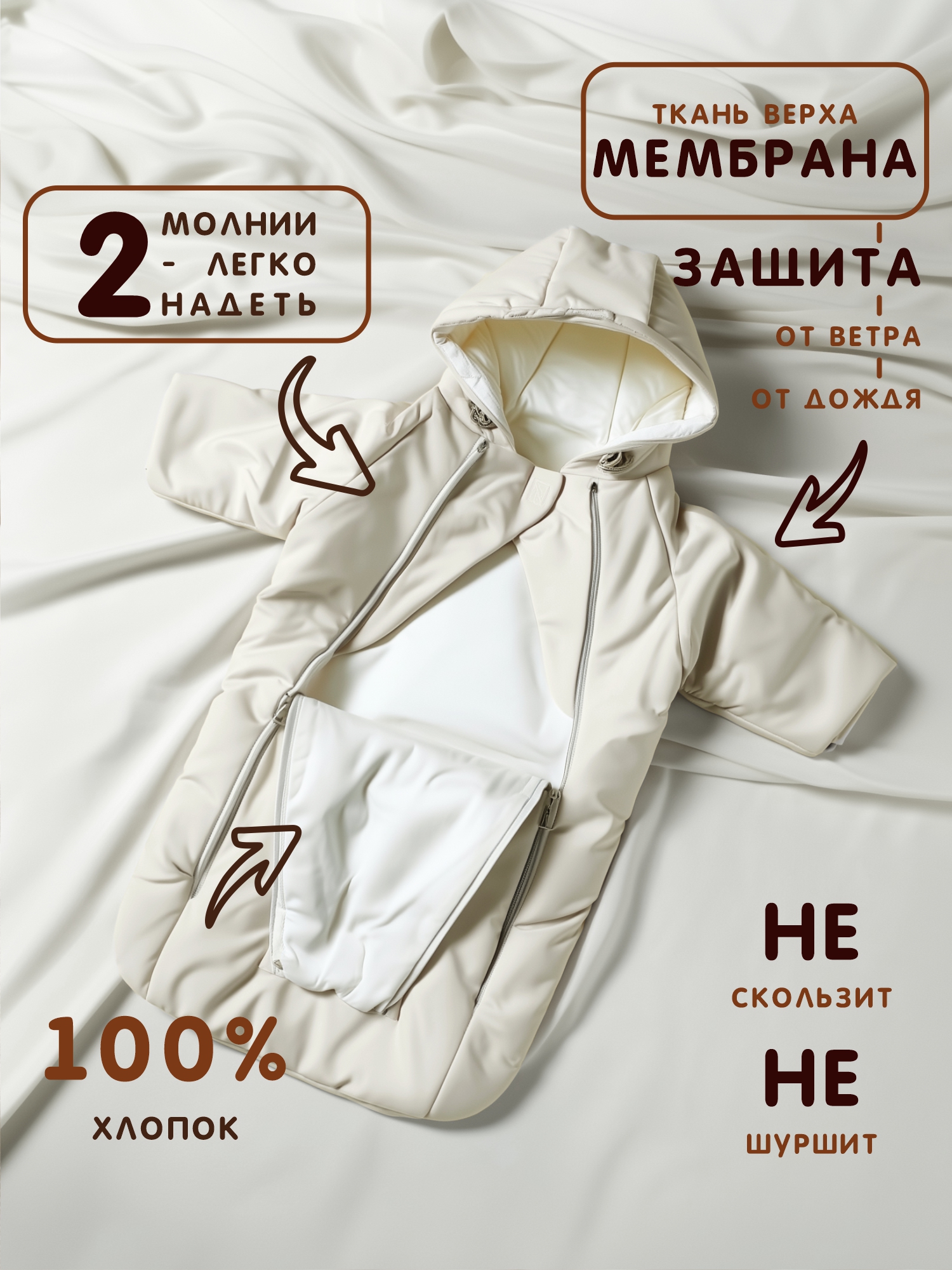 Конверт-комбинезон СОННЫЙ ГНОМИК 926/10 - фото 7