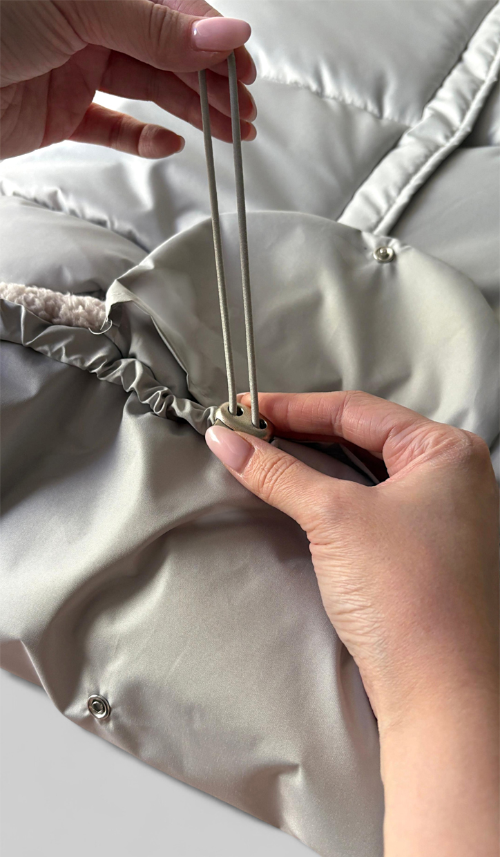 Конверт в коляску Bunnyphant серый - фото 6