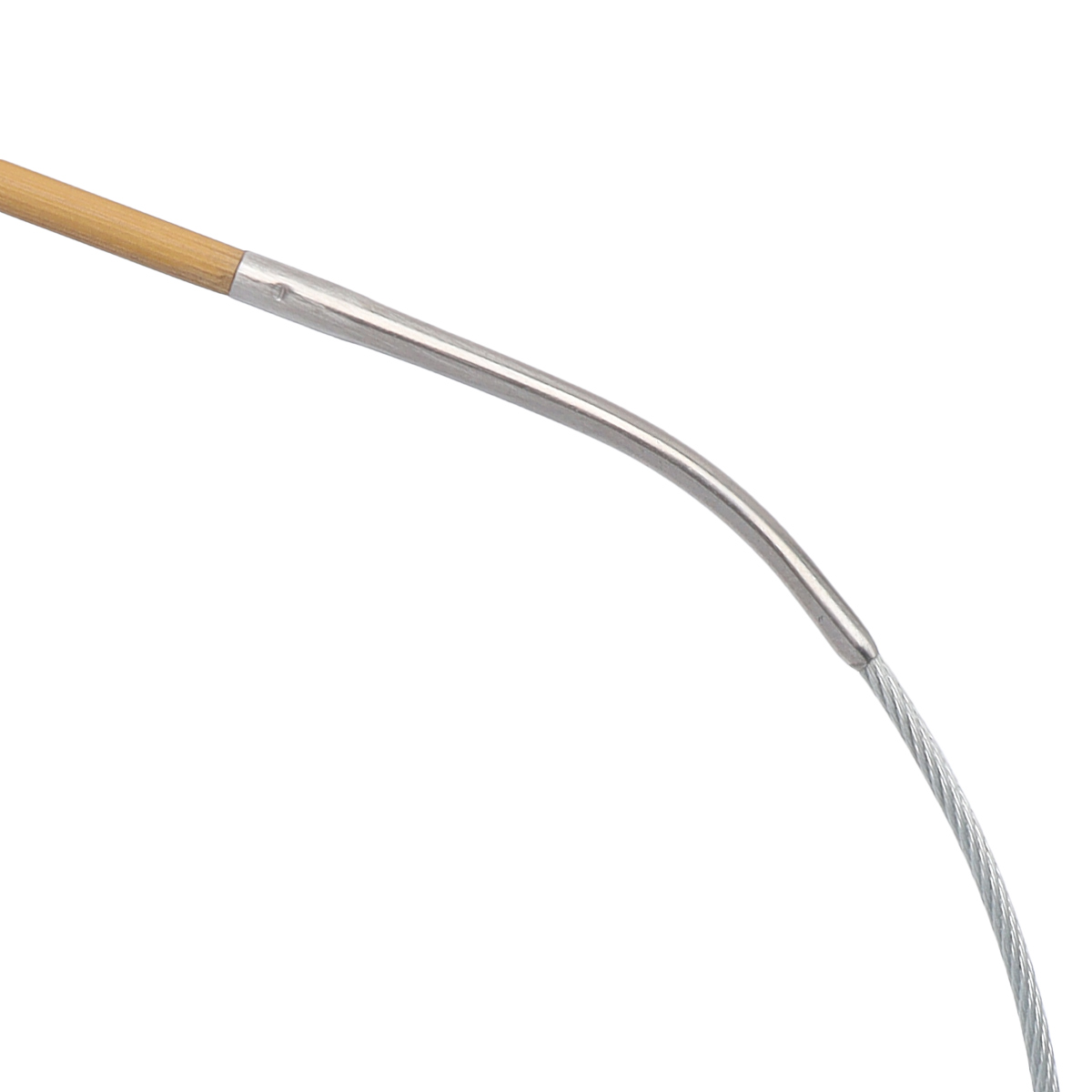 Спицы круговые Hobby Pro бамбуковые с металлическим тросиком 100 см 2.5 мм 942725 - фото 5