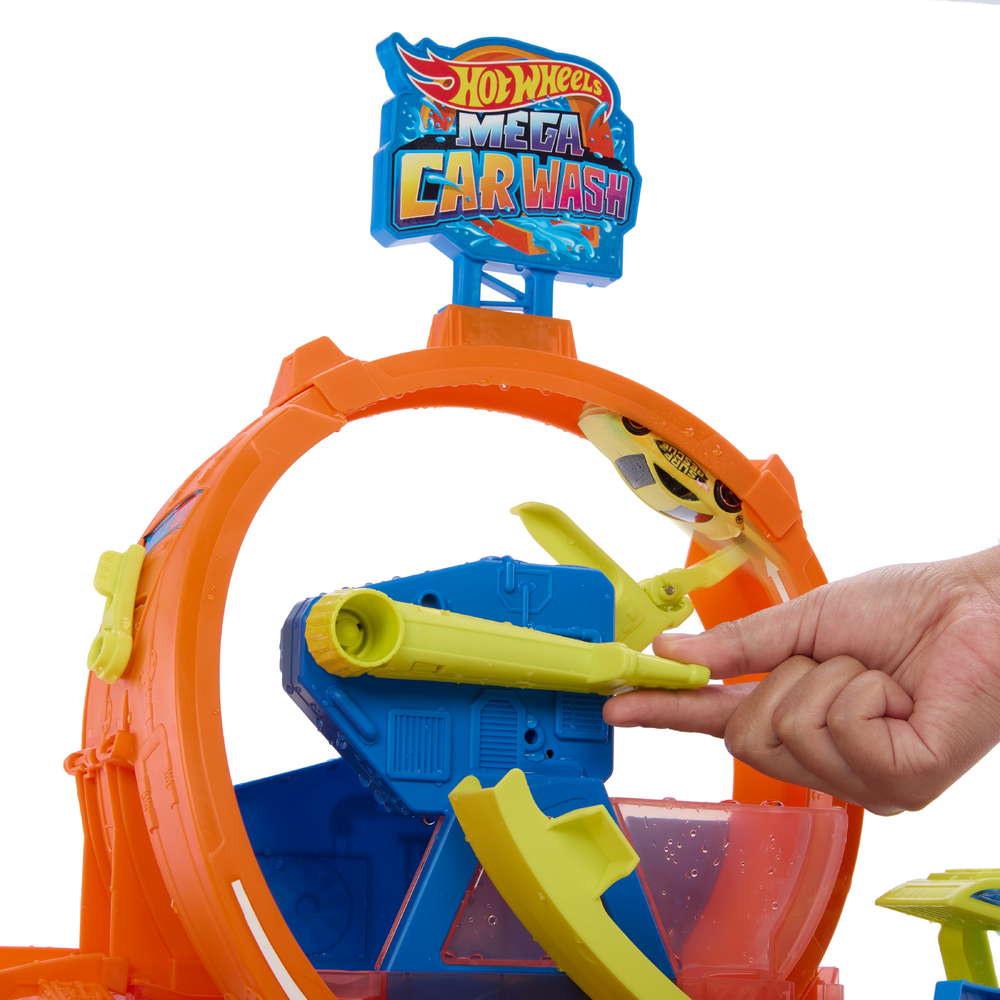 Автомойка Hot Wheels City Mega Loop Car Wash JHL97 - фото 10