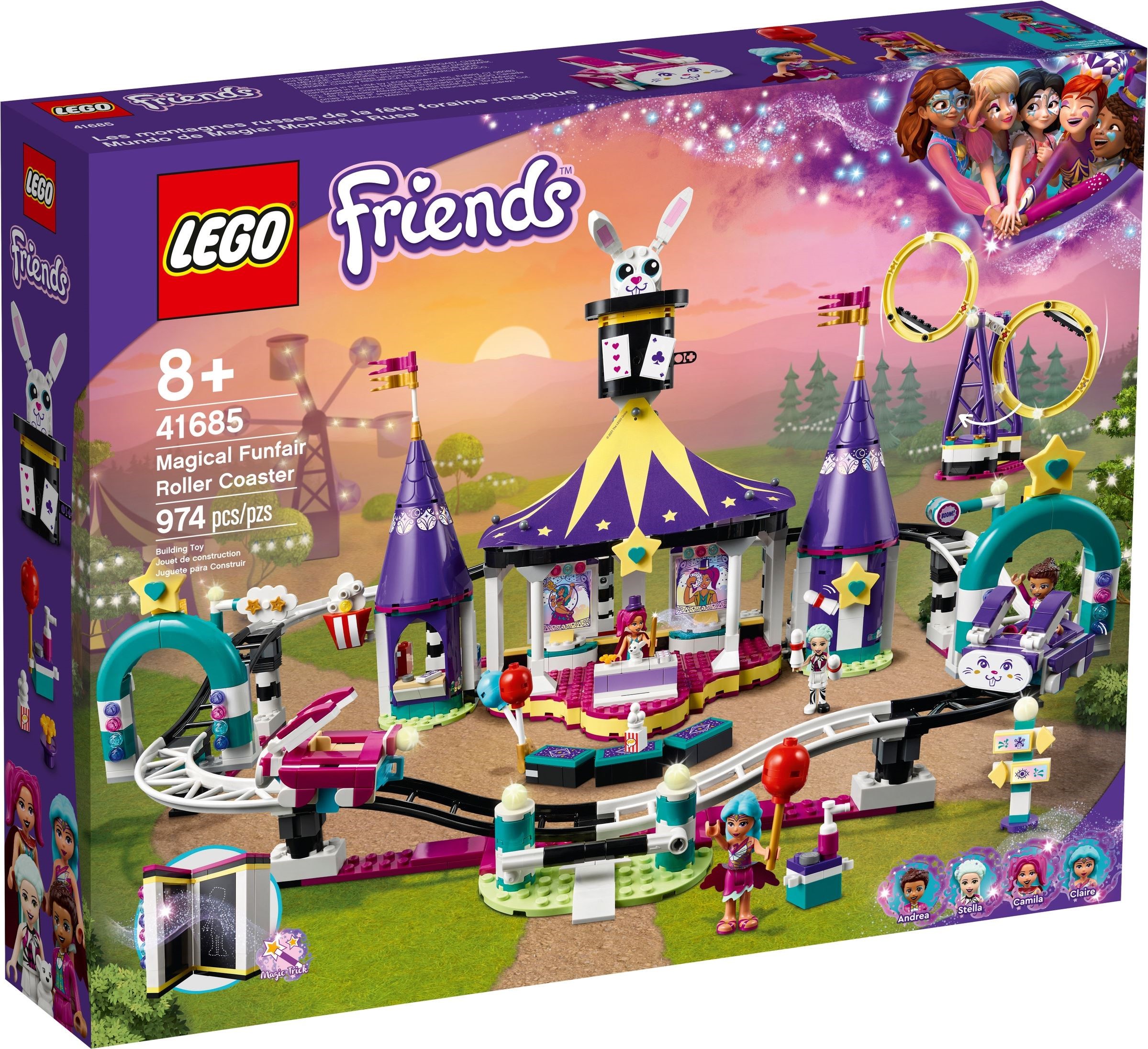 Изображение товара Конструктор LEGO Friends Американские горки на Волшебной ярмарке 41685 Изображение товара Конструктор LEGO Friends Американские горки на Волшебной ярмарке 41685