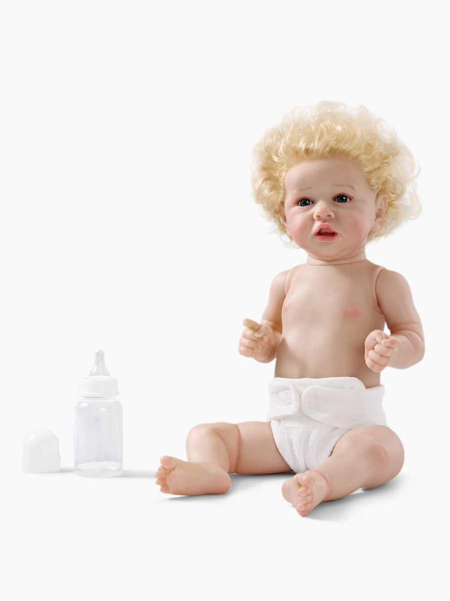 Кукла классическая Happy Baby Саша пупс высота 55 см 332015_beige - фото 5