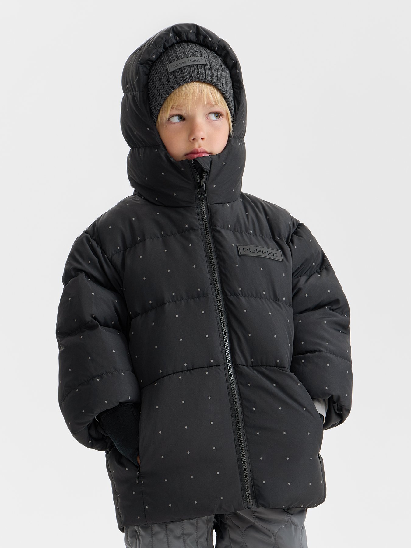 Пуховик Happy Baby 89138_graphite - фото 1