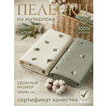 Пелёнка Мягкий Кролик трикотаж 85х120 см 2 шт.