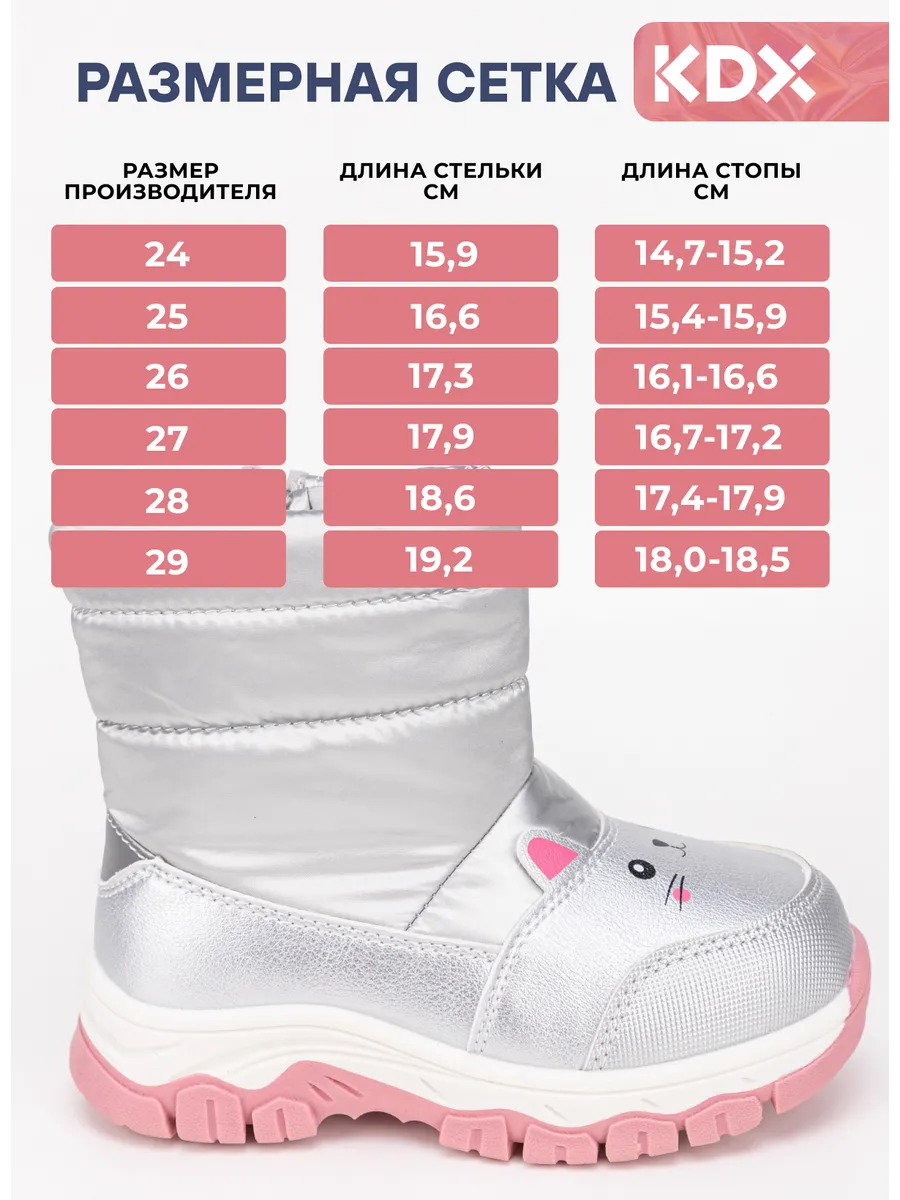 Дутики KDX SKY-16 silver - фото 4