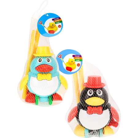 Игрушка Рыжий кот каталка Пингвин