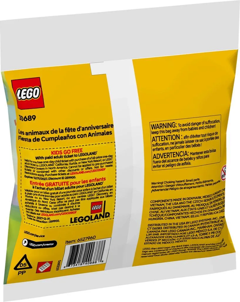 Конструктор LEGO Creator День рождения животных 60 дет. - фото 5