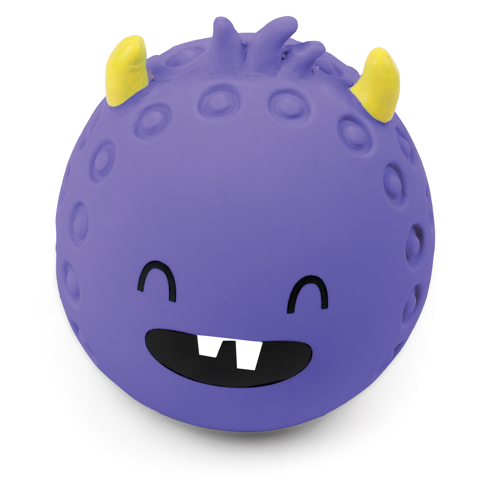 Игрушка для собак Triol Horror Монстрик с рожками из латекса 6.9см Фиолетовый - фото 1
