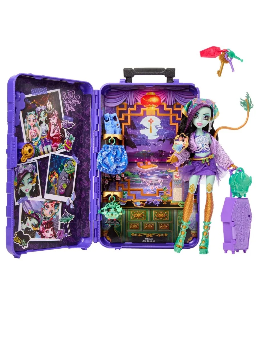 Кукла модельная Monster High Skulltimate Secrets Джинафаер Лонг высота 27 см JDR52 - фото 5