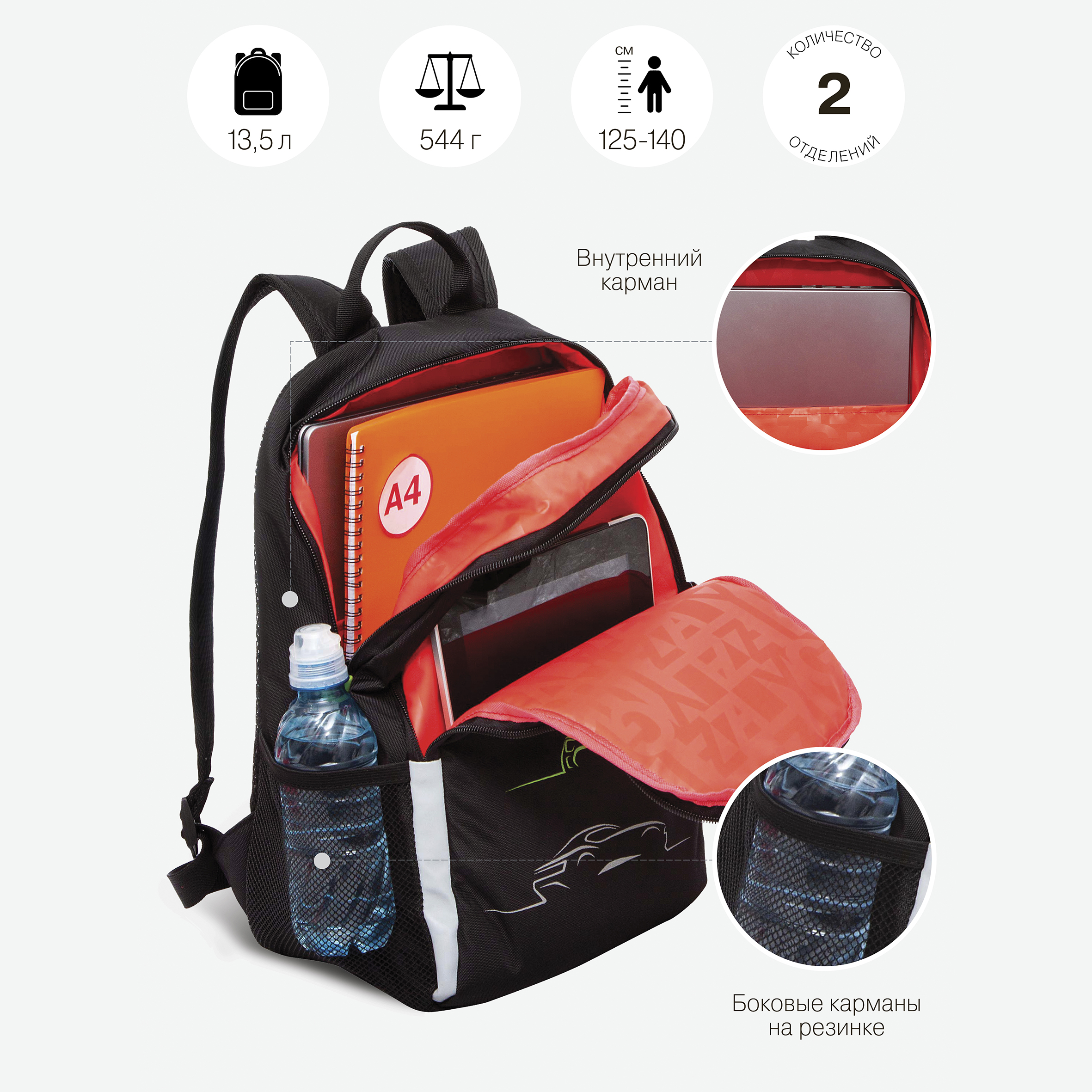 Рюкзак Grizzly Автомобили - фото 6