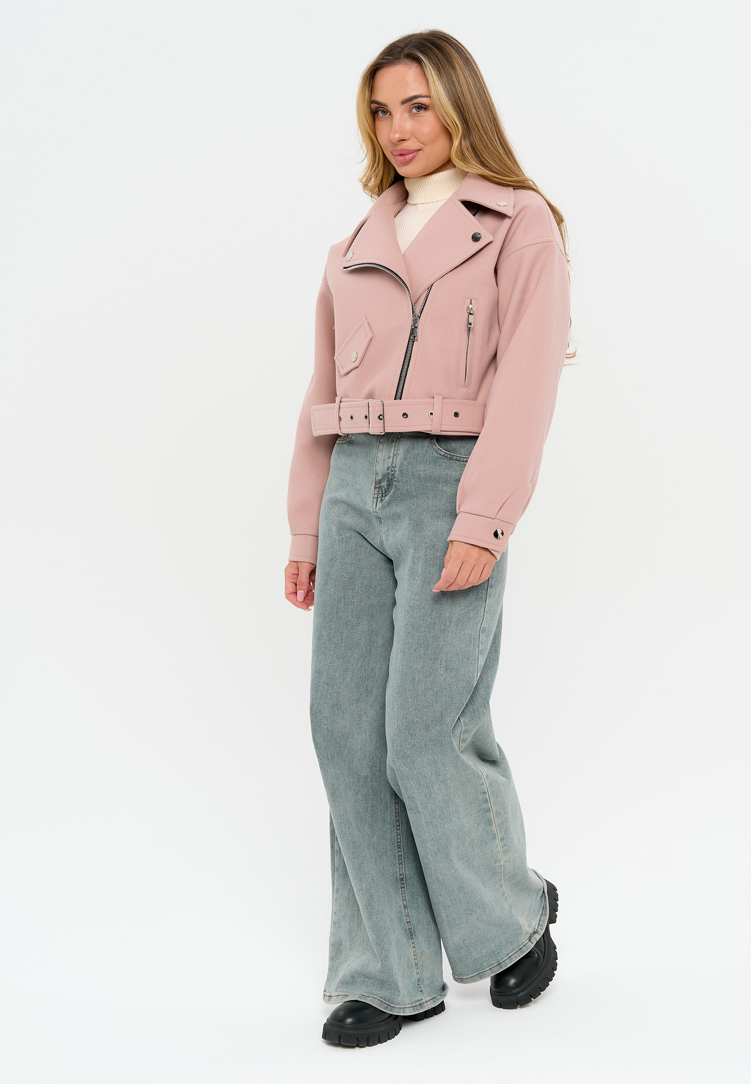 Куртка Stylish AMADEO AJ-8501-розовый - фото 5