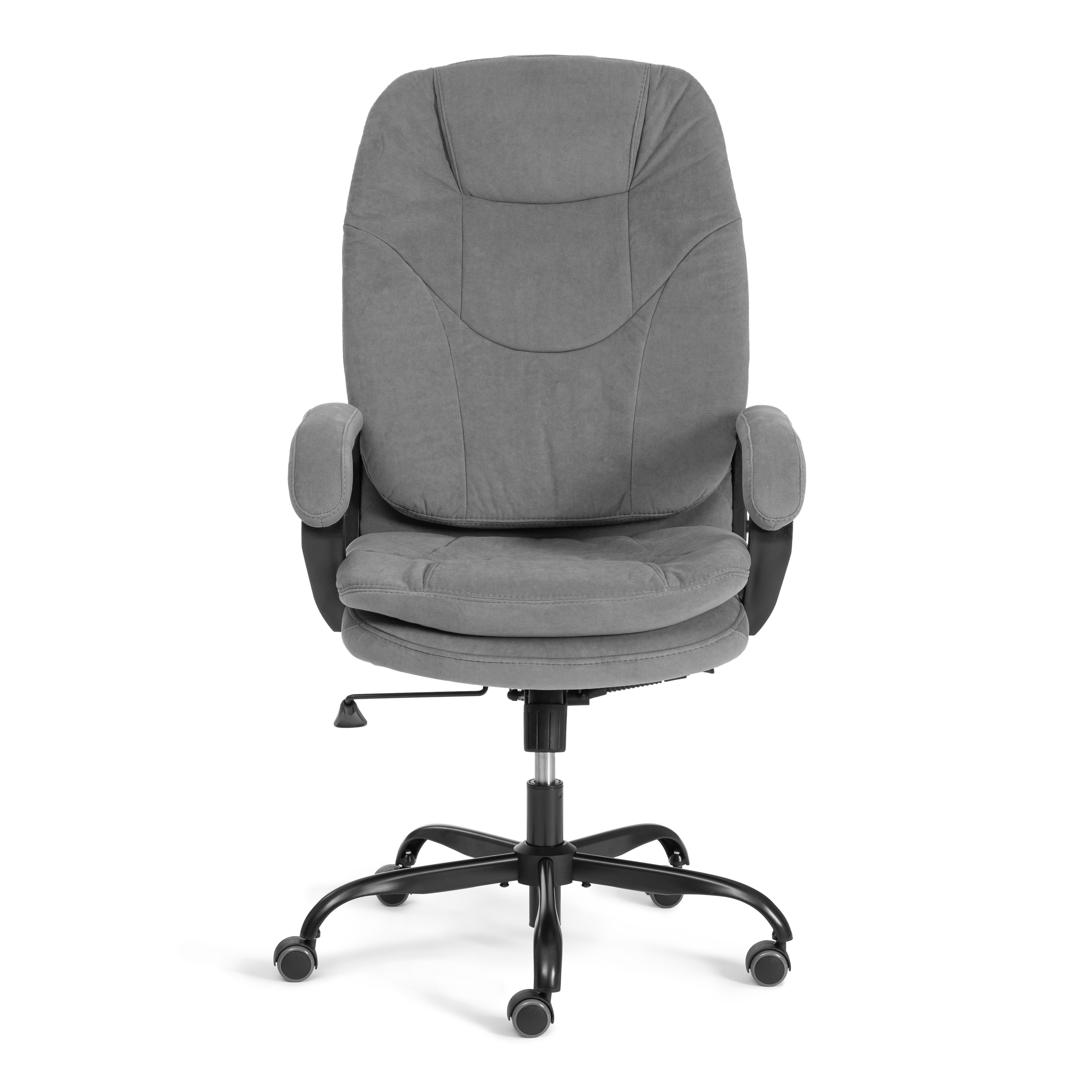 Компьютерное кресло TETCHAIR Комфорт Люкс велюр серый - фото 7