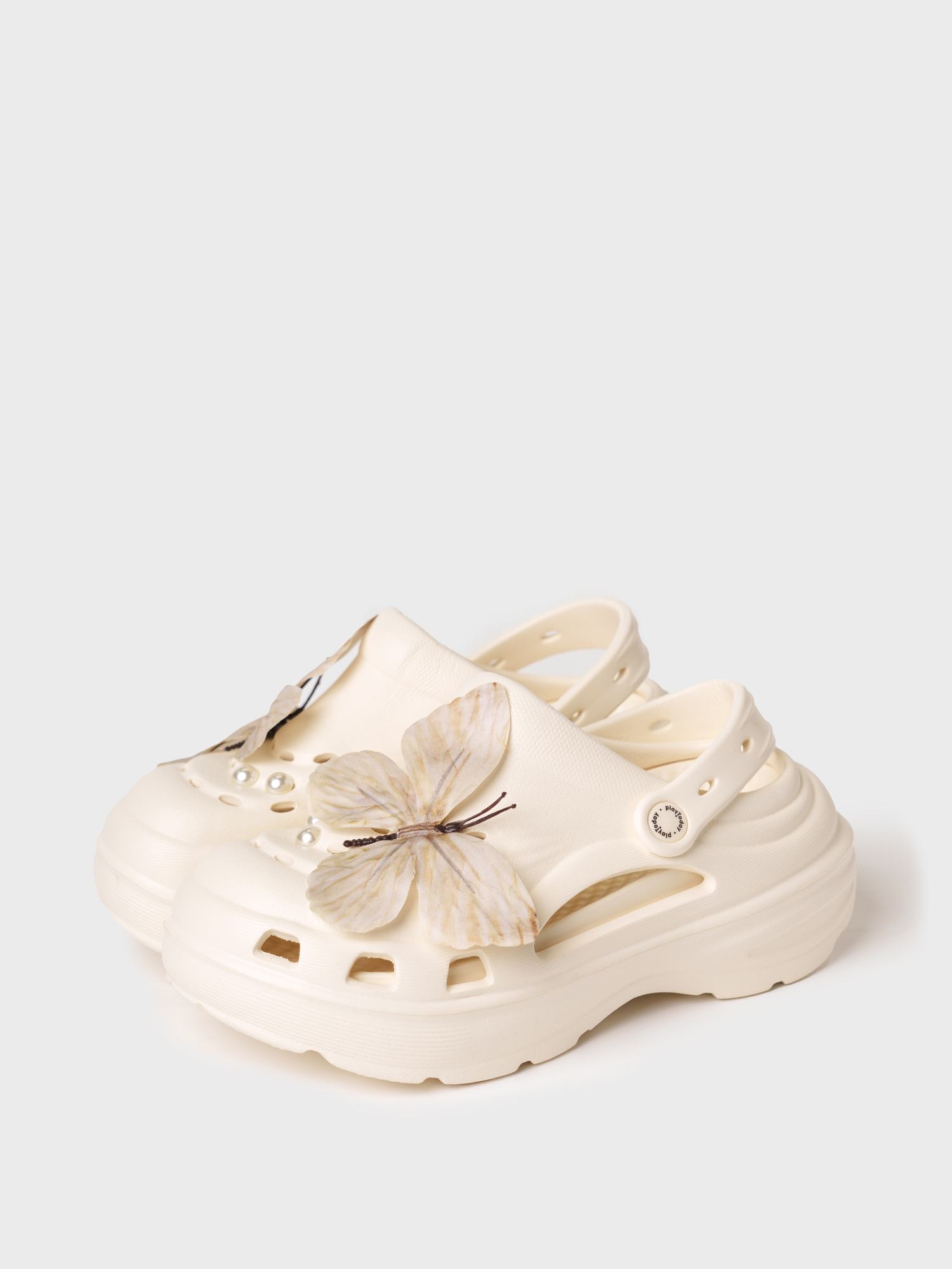 Изображение товара Сабо PlayToday Девочки-подростки ЭВА с бабочками и ремешком