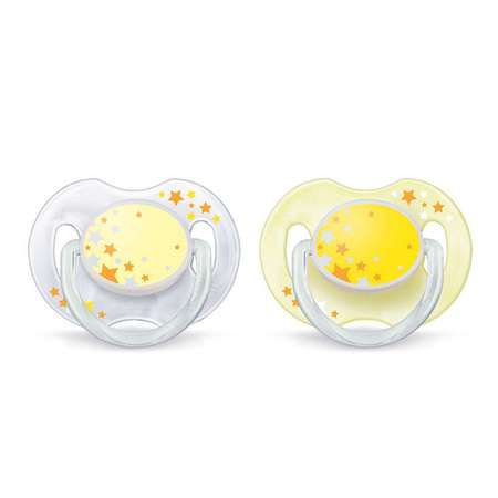 Пустышка Philips Avent Classic ночная 0-6 мес 2 шт в ассортименте SCF176/18