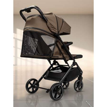 Коляска прогулочная Amarobaby Route коричневый