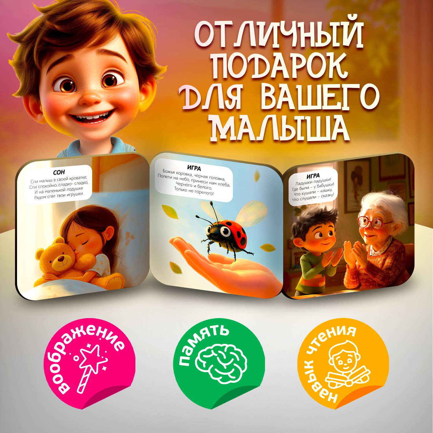 Книжка-раскладушка Attivio Потешки - фото 4