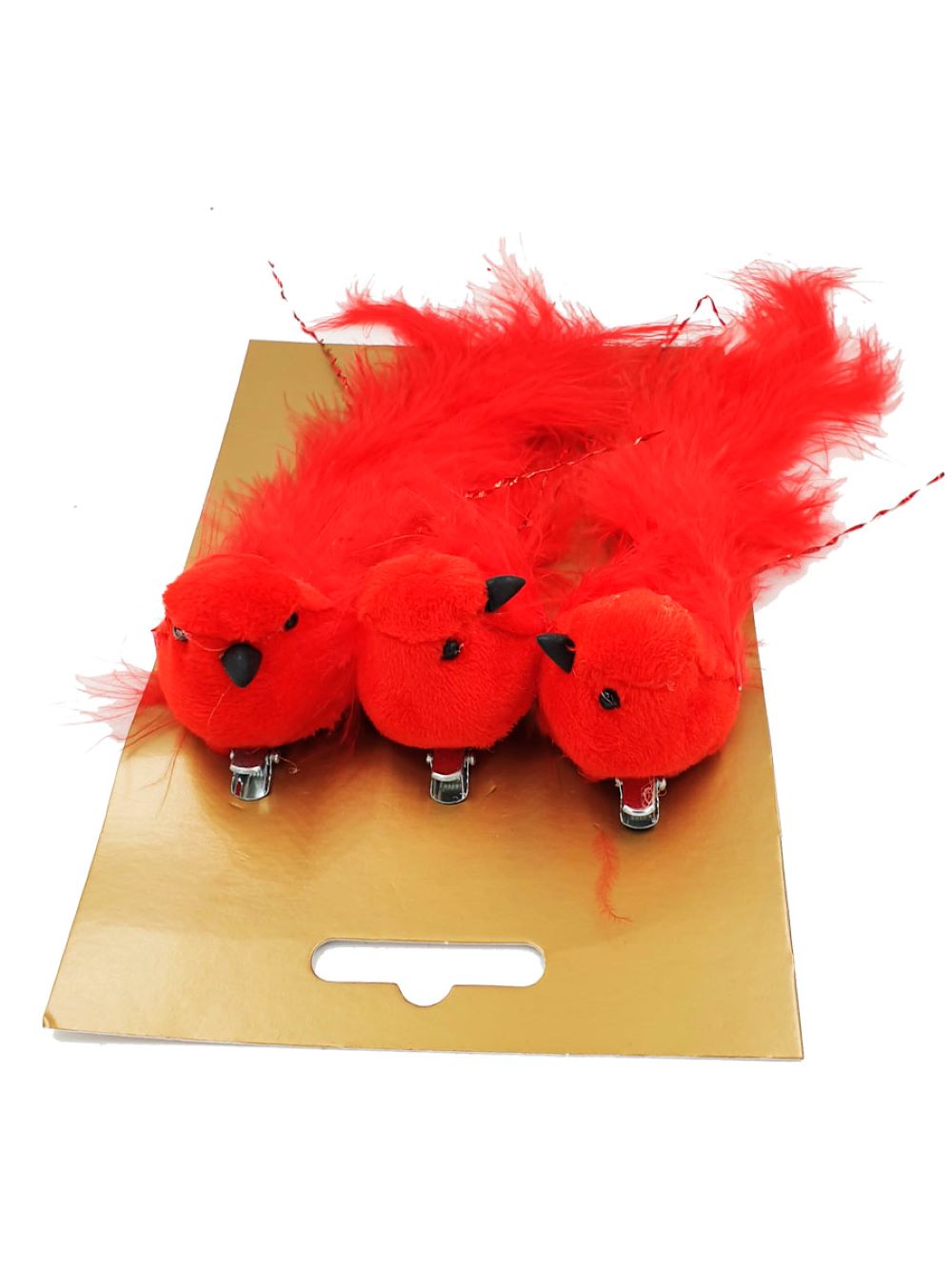 Украшение ёлочное Магия праздника «‎Птицы» 3 шт на прищепках 2 вида 4 см 2 набора - фото 3