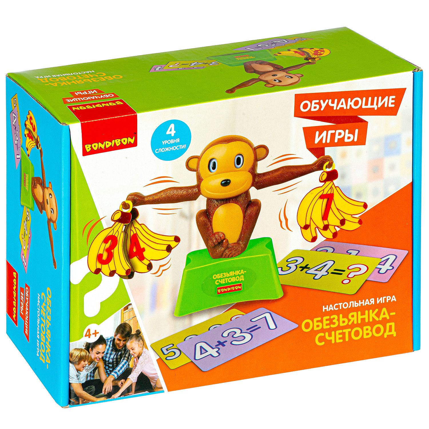 Настольная игра Bondibon с цифрами Обезьянка-счетовод - фото 3