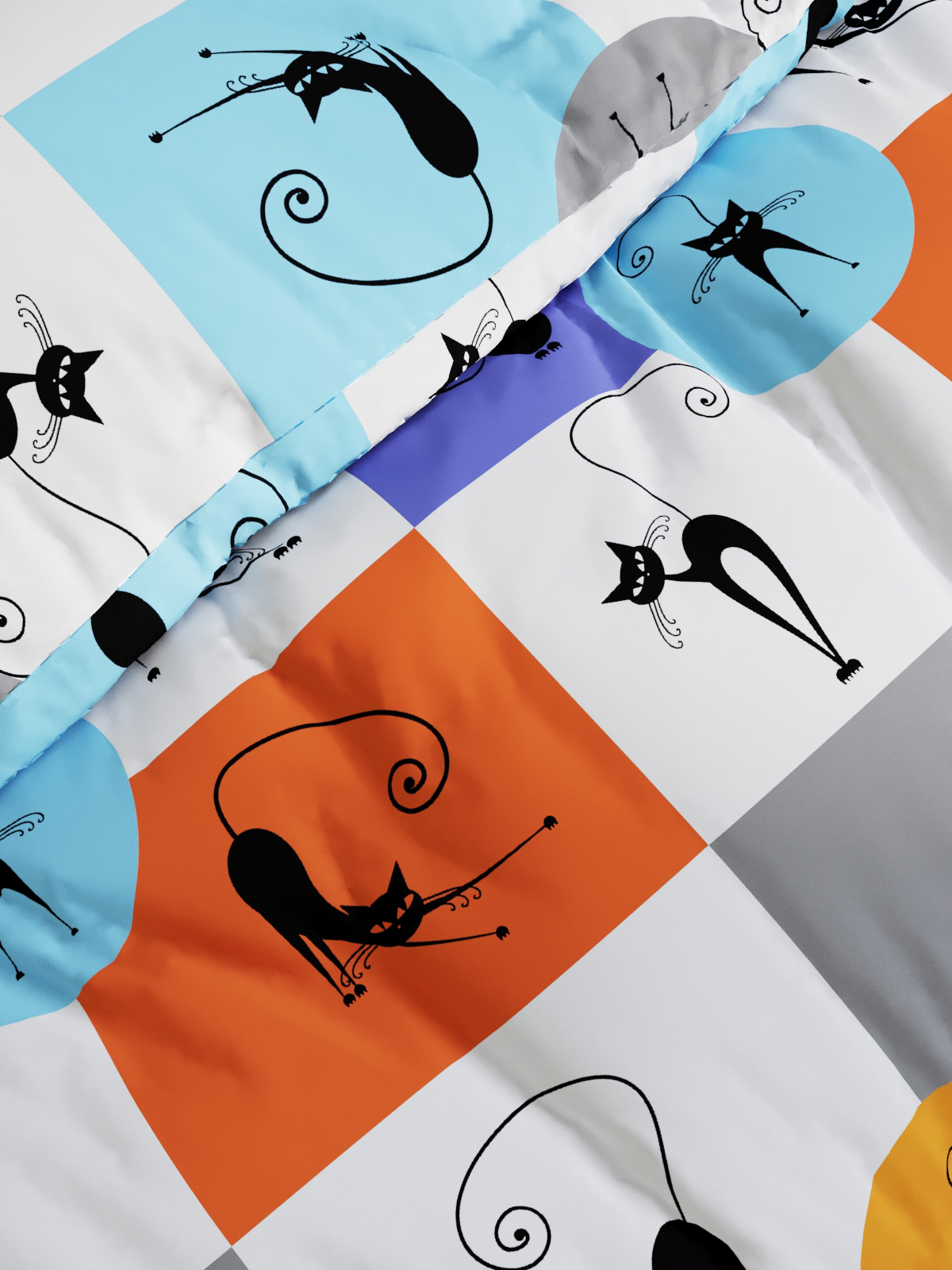 Пододеяльник Anna Maria Черный кот 145 x 215 см - фото 2