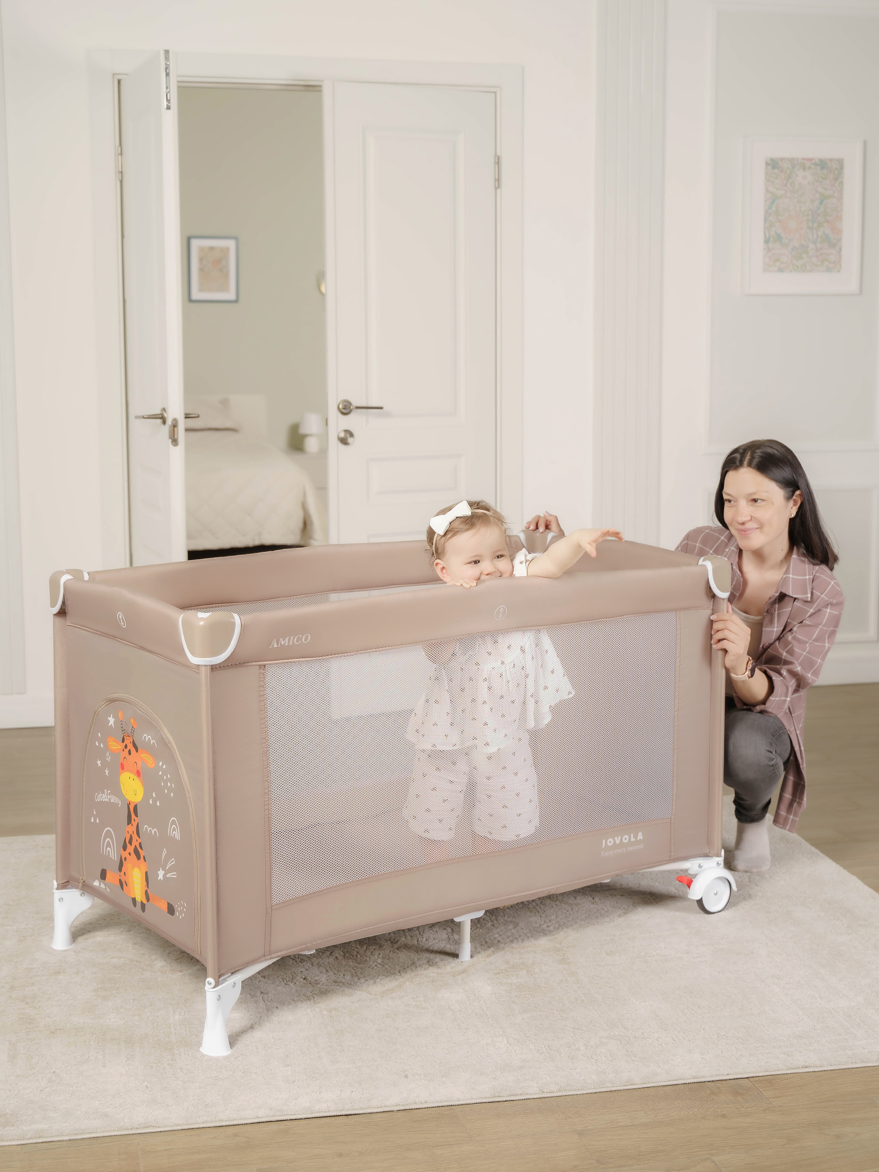 Манеж кровать JOVOLA Amico 4657833591111 - фото 11